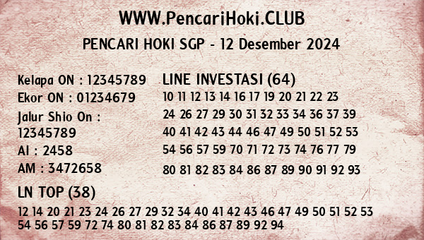 Prediksi SGP