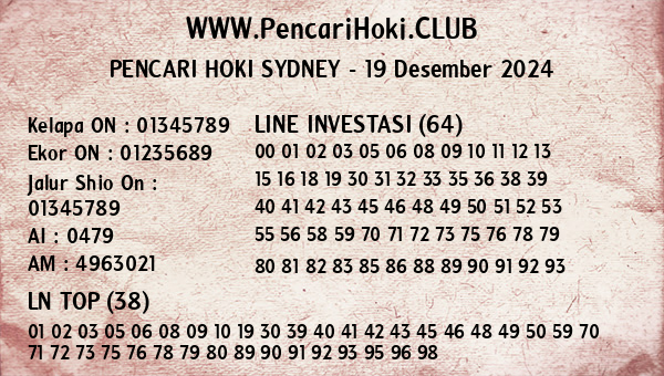 Prediksi Sydney